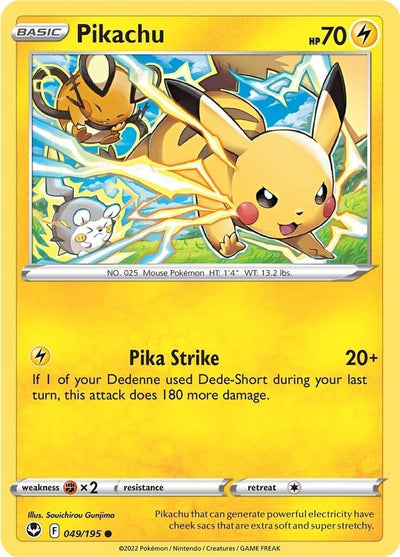 Pikachu (049/195) (SWSH12: Silver Tempest)