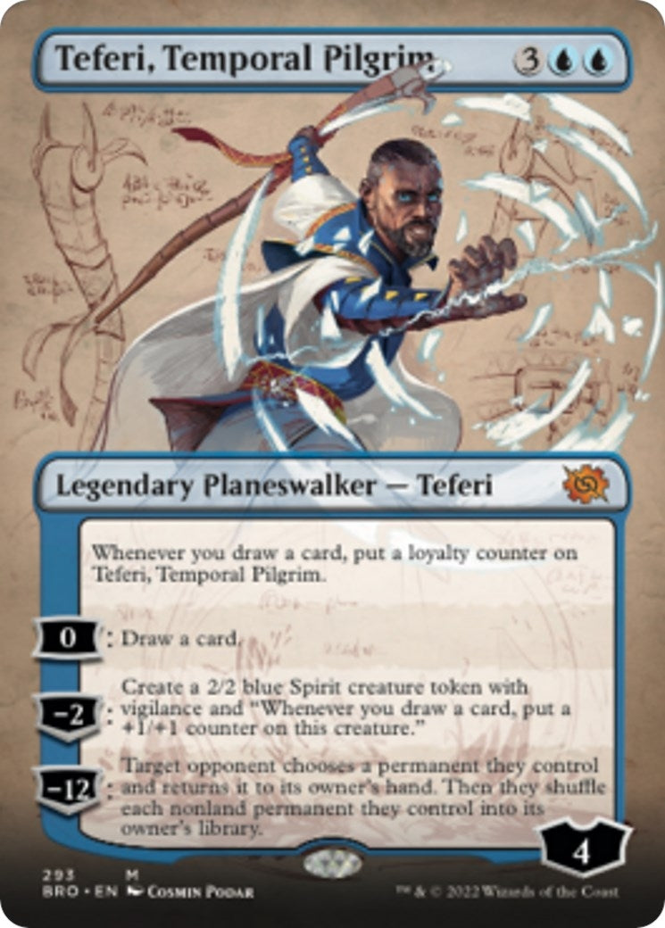 Teferi Temporal Pilgrim (Borderless) (293) [BRO] - MTG Single