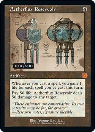 Aetherflux Reservoir (Schematic) (Serial Numbered) (65) [BRR] - MTG Single