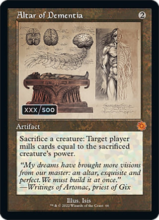 Altar of Dementia (Schematic) (Serial Numbered) (66) [BRR] - MTG Single