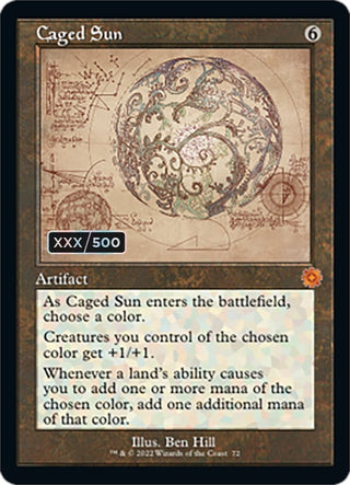 Caged Sun (Schematic) (Serial Numbered) (72) [BRR] - MTG Single
