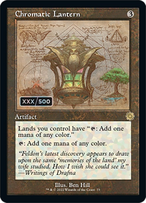 Chromatic Lantern (Schematic) (Serial Numbered) (73) [BRR] - MTG Single