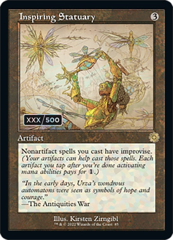 Inspiring Statuary (Schematic) (Serial Numbered) (85) [BRR] - MTG Single
