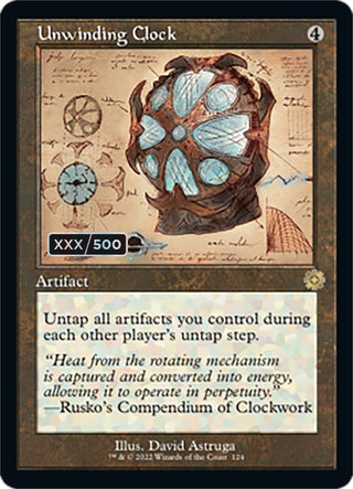 Unwinding Clock (Schematic) (Serial Numbered) (124) [BRR] - MTG Single