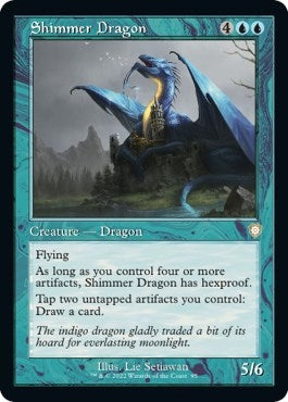 Shimmer Dragon (Retro Frame) (95) [BRC] - MTG Single