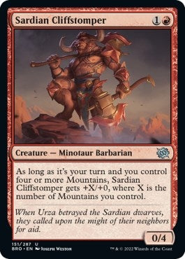 Sardian Cliffstomper (151) [BRO] - MTG Single