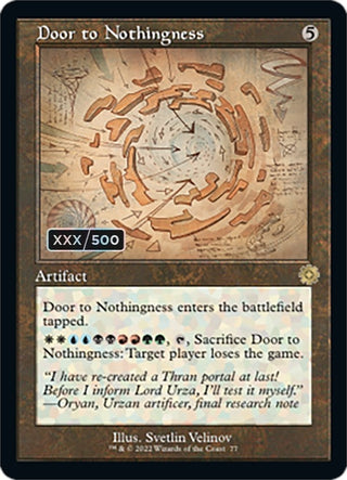 Door to Nothingness (Schematic) (Serial Numbered) (77) [BRR] - MTG Single