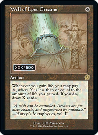 Well of Lost Dreams (Schematic) (Serial Numbered) (125) [BRR] - MTG Single