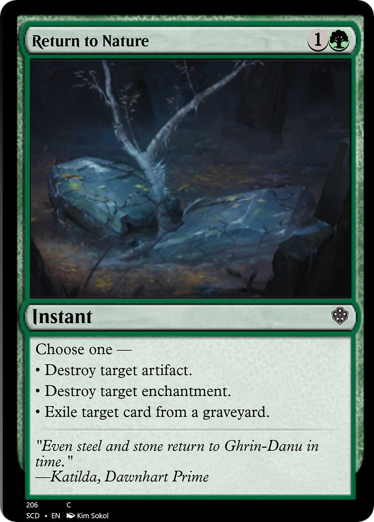 Return to Nature (206) [SCD] - MTG Single