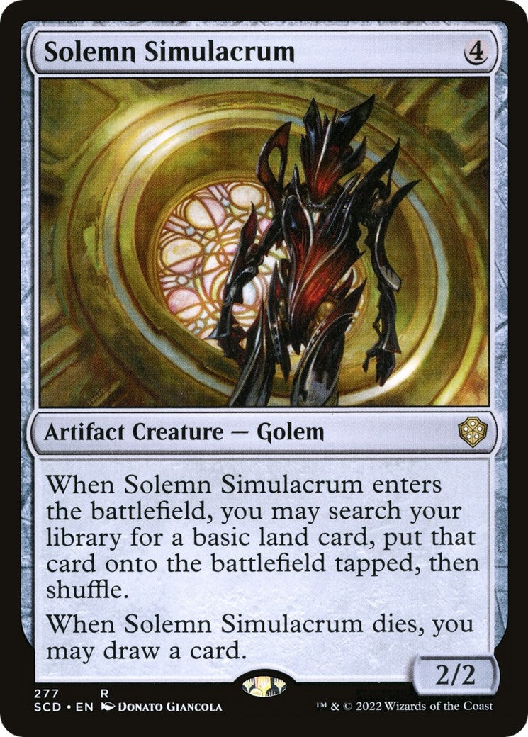 Solemn Simulacrum (277) [SCD] - MTG Single