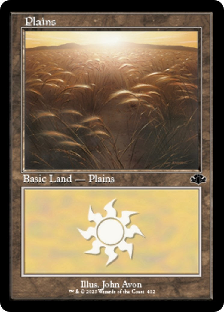 Plains (402) (Retro Frame) (402) [DMR] - MTG Single