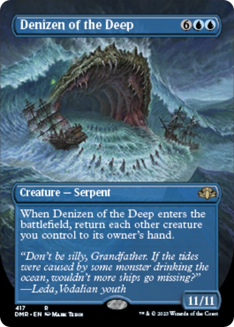 Denizen of the Deep (Borderless) (417) [DMR] - MTG Single