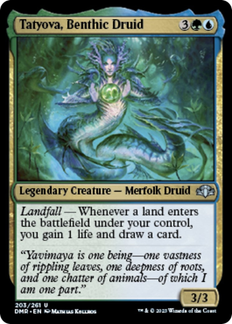 Tatyova Benthic Druid (203) [DMR] - MTG Single