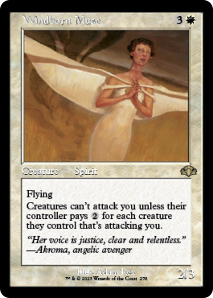 Windborn Muse (Retro Frame) (278) [DMR] - MTG Single
