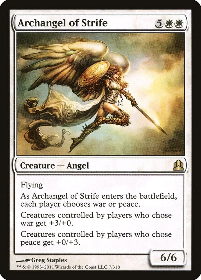 Archangel of Strife (7) [CMD] - MTG Single