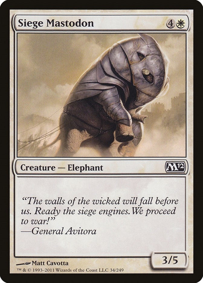 Siege Mastodon (34) [M12] - MTG Single
