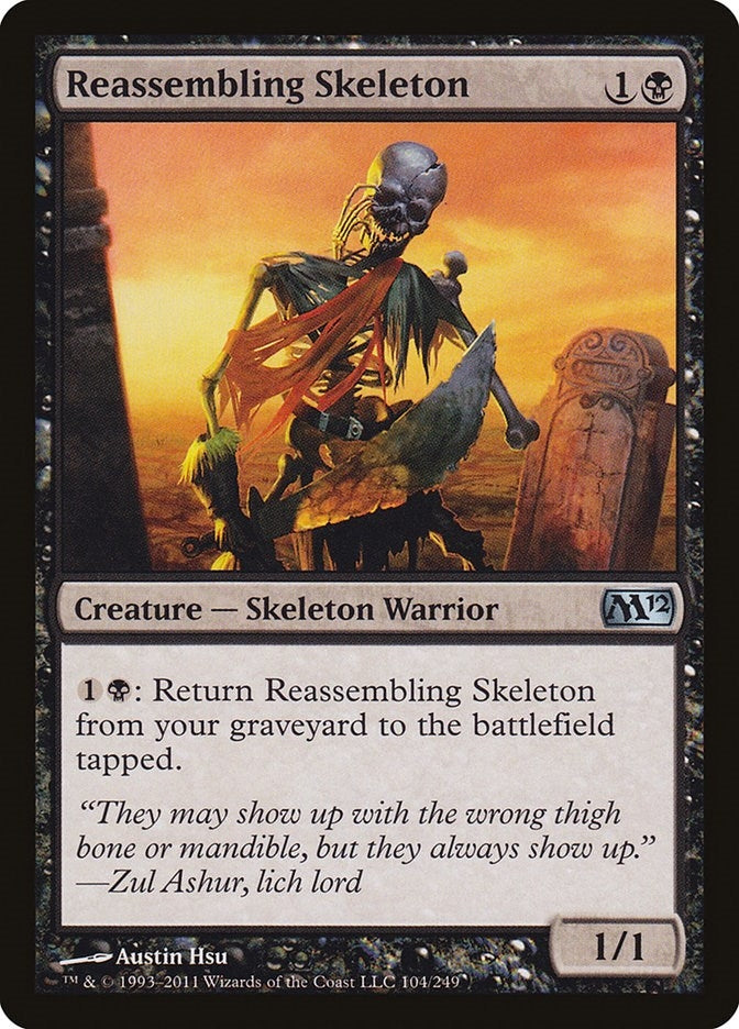Reassembling Skeleton (104) [M12] - MTG Single
