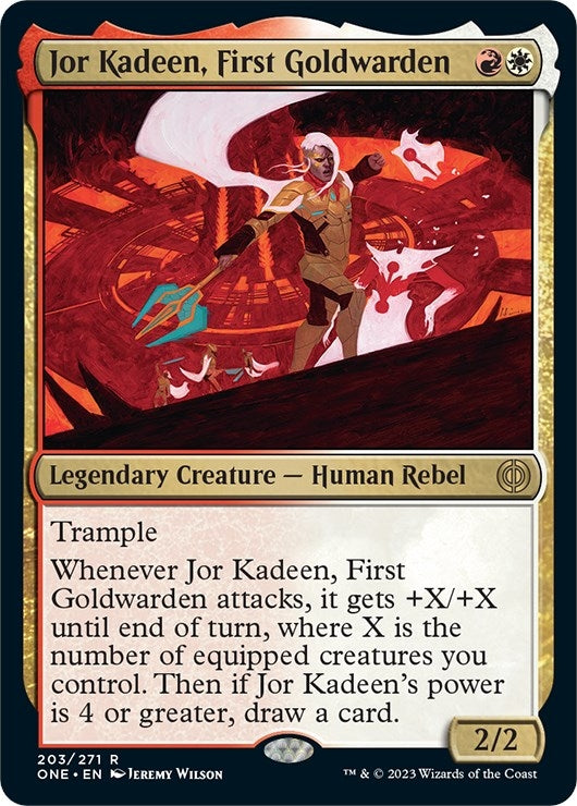 Jor Kadeen First Goldwarden (203) [ONE] - MTG Single