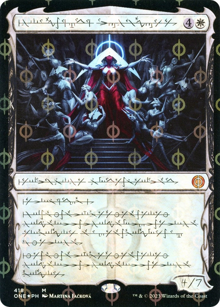 Elesh Norn Mother of Machines (Phyrexian) (Step-and-Compleat Foil) (418) [ONE] - MTG Single