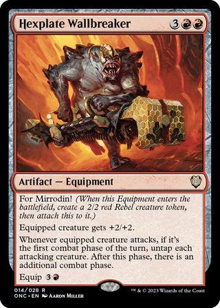 Hexplate Wallbreaker (14) [ONC] - MTG Single