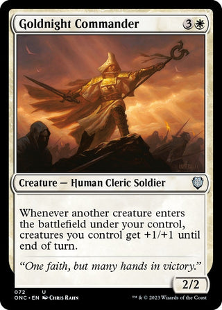 Goldnight Commander (72) [ONC] - MTG Single