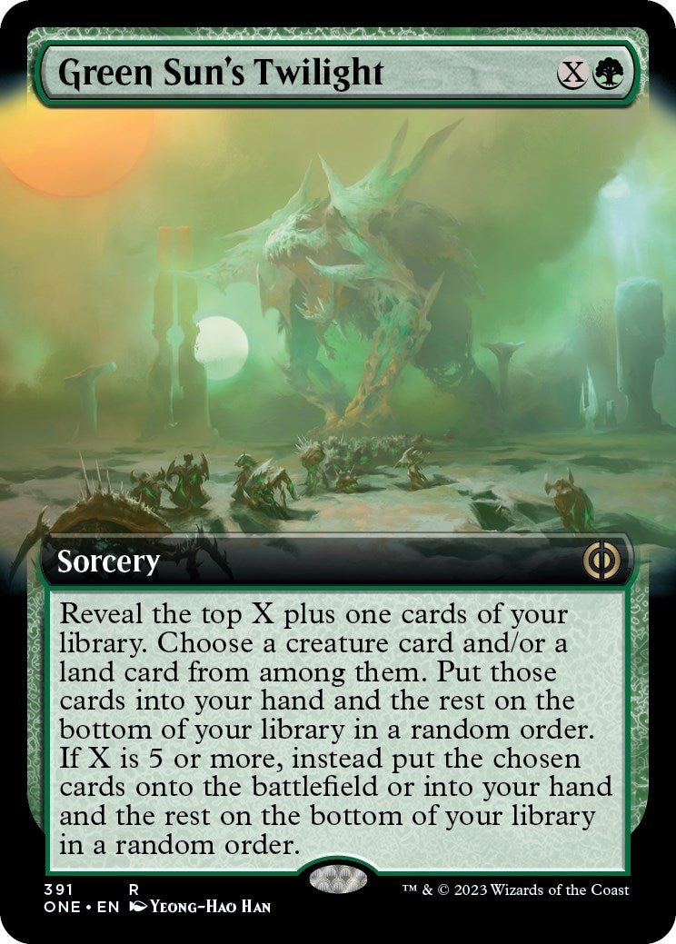 Green Sun’s Twilight (Extended Art) (391) [ONE] - MTG Single
