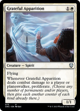 Grateful Apparition (73) [ONC] - MTG Single