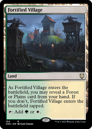Fortified Village (154) [ONC] - MTG Single