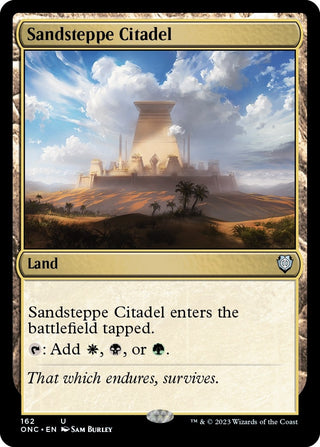 Sandsteppe Citadel (162) [ONC] - MTG Single
