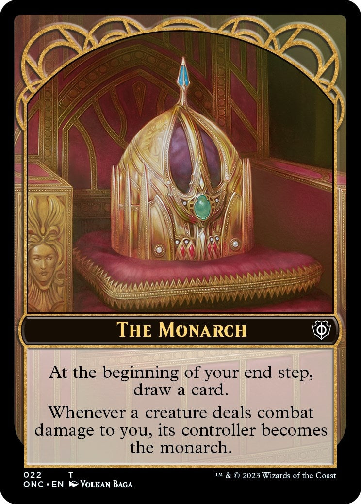 The Monarch // Golem Double-sided Token (0) [ONC] - MTG Single