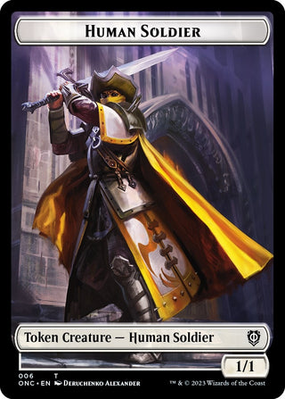 Human Soldier // Elephant Double-sided Token (0) [ONC] - MTG Single