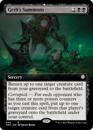 Geth’s Summons (Extended Art) (49) [ONC] - MTG Single