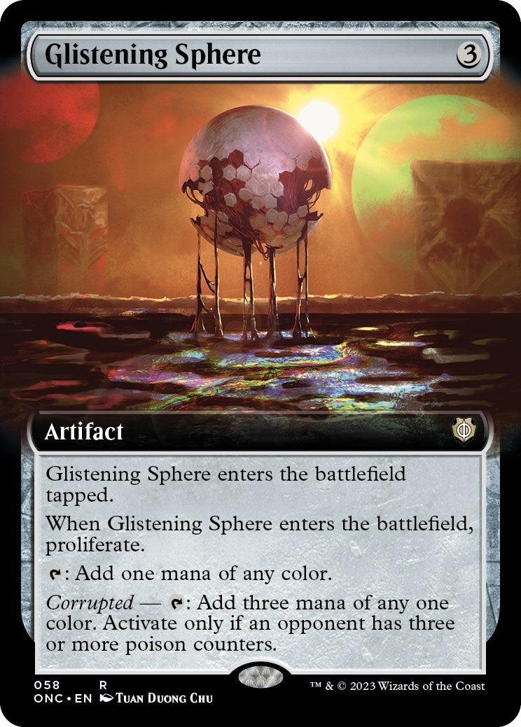 Glistening Sphere (Extended Art) (58) [ONC] - MTG Single