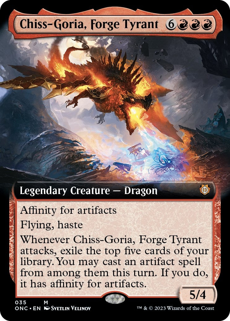 Chiss-Goria Forge Tyrant (Extended Art) (35) [ONC] - MTG Single