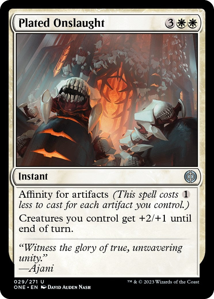 Plated Onslaught (29) [ONE] - MTG Single