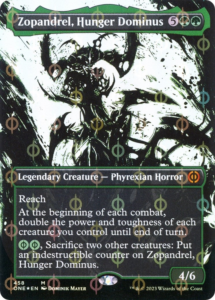Zopandrel Hunger Dominus (Showcase) (Step-and-Compleat Foil) (458) [ONE] - MTG Single