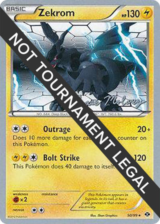 Image for Zekrom - 2012 (Chase Moloney) (50/99) (World Championship Decks) - Pokemon