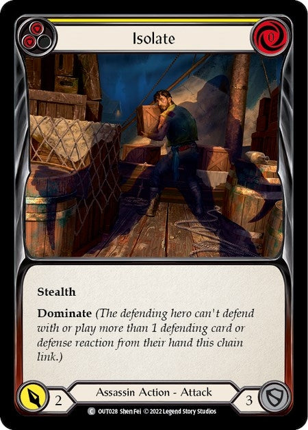 Isolate (Yellow) (28) [OUT] - Flesh and Blood TCG Single