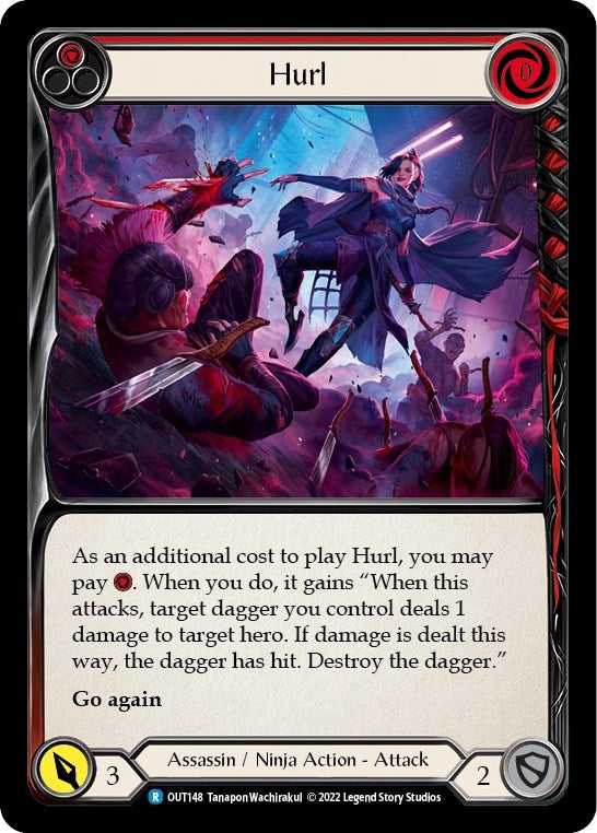 Hurl (Red) (148) [OUT] - Flesh and Blood TCG Single