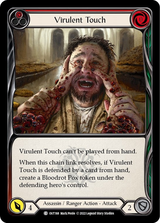 Virulent Touch (Red) (168) [OUT] - Flesh and Blood TCG Single
