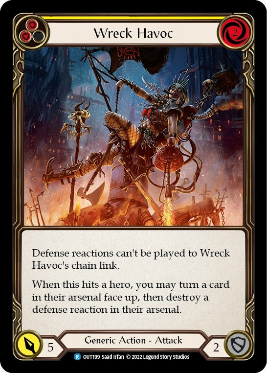 Wreck Havoc (Yellow) (199) [OUT] - Flesh and Blood TCG Single