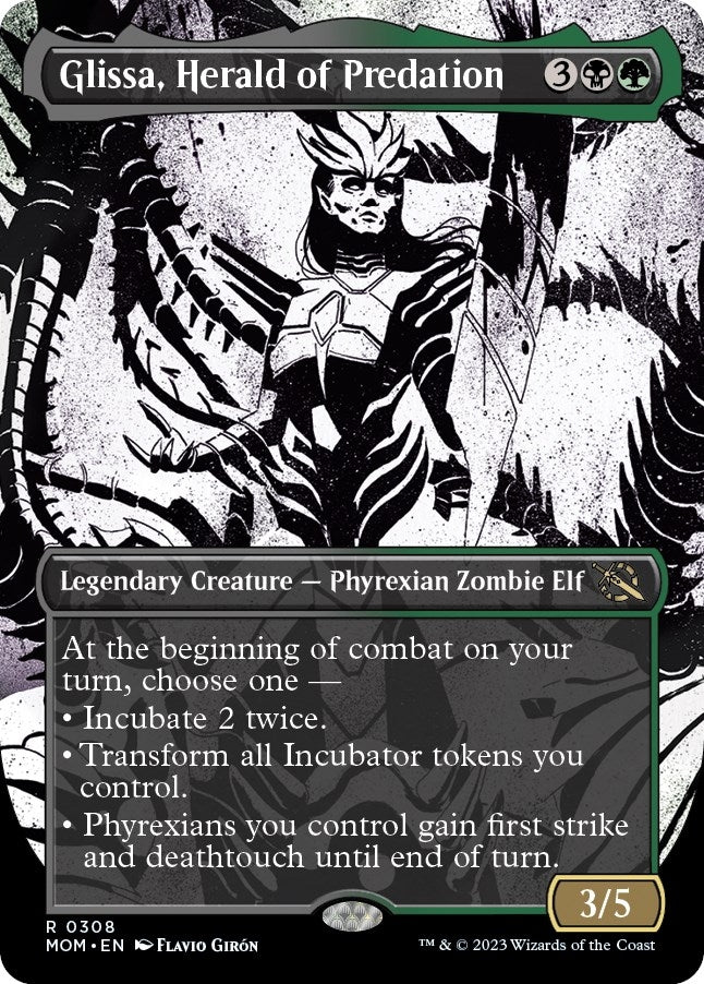 Glissa Herald of Predation (Showcase) (308) [MOM] - MTG Single