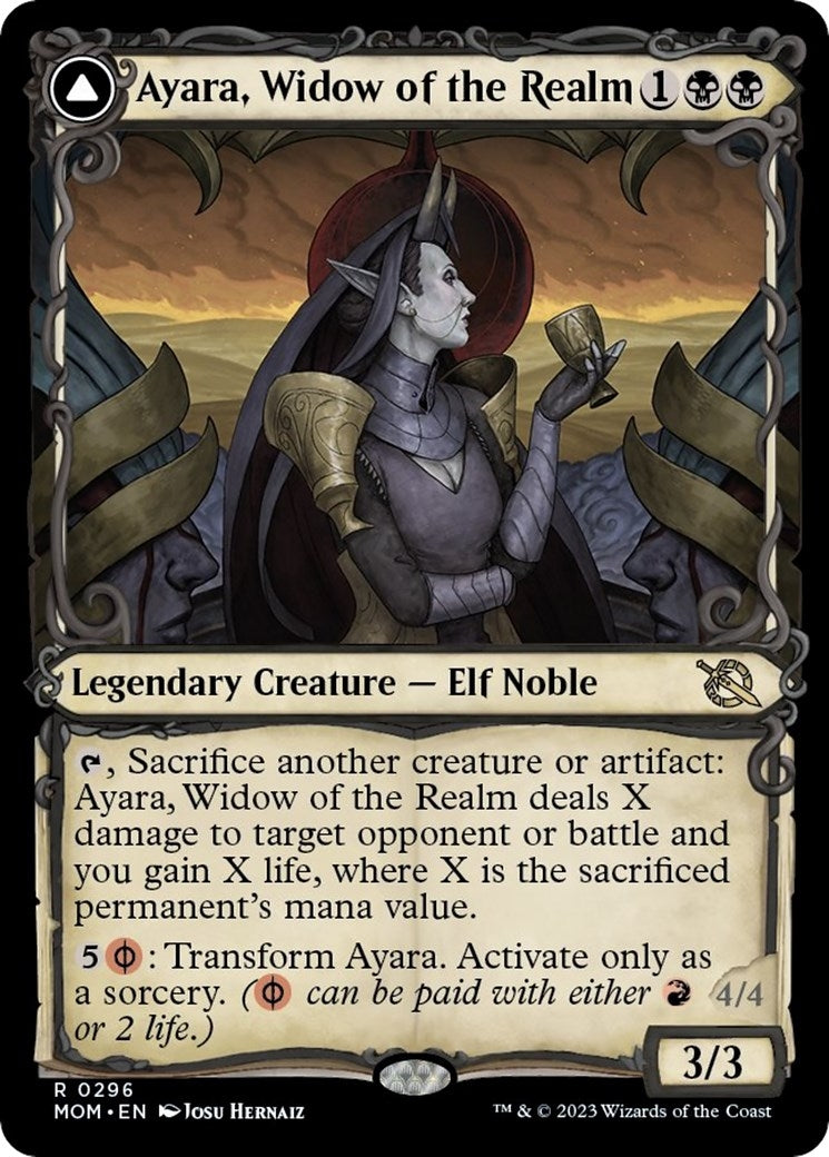 Ayara Widow of the Realm (Showcase) (296) [MOM] - MTG Single