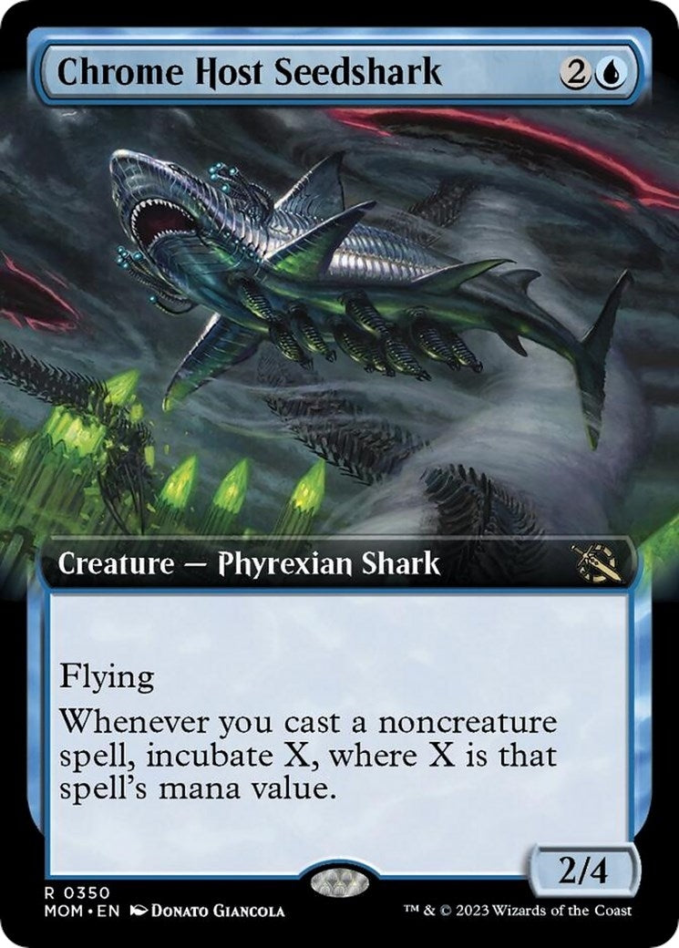 Chrome Host Seedshark (Extended Art) (350) [MOM] - MTG Single