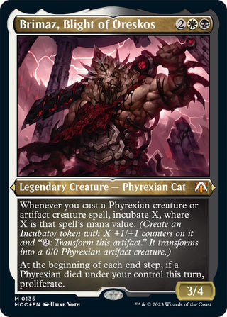 Brimaz Blight of Oreskos (Display Commander) - Thick Stock (135) [MOC] - MTG Single
