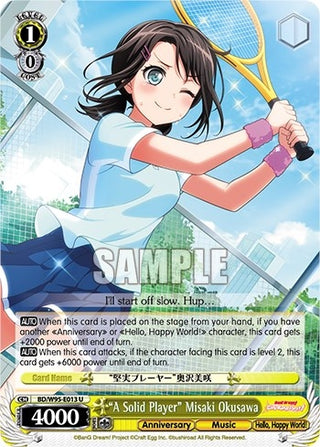 ’A Solid Player’ Misaki Okusawa (95013) [BD/W95] - Weiss Schwarz Single