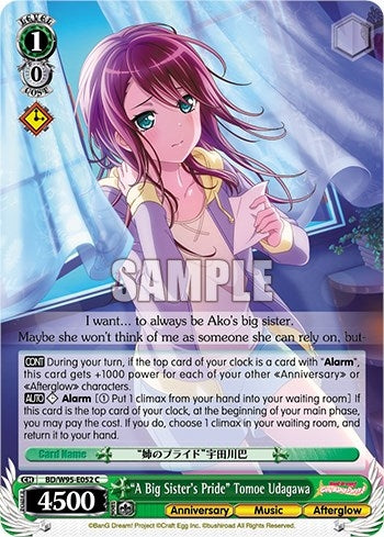 ’A Big Sister’s Pride’ Tomoe Udagawa (95052) [BD/W95] - Weiss Schwarz Single