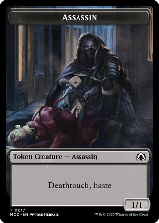 Assassin // Knight (0010) Double-sided Token (0) [MOC] - MTG Single