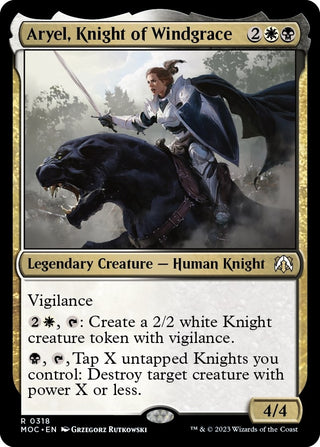 Aryel Knight of Windgrace (318) [MOC] - MTG Single