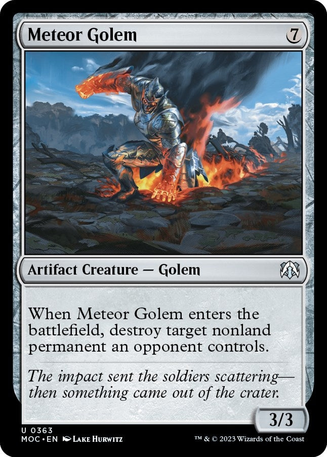 Meteor Golem (363) [MOC] - MTG Single